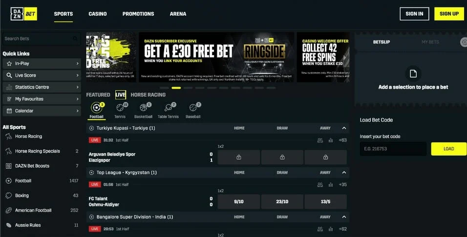 DAZN Bet Captura de pantalla 3